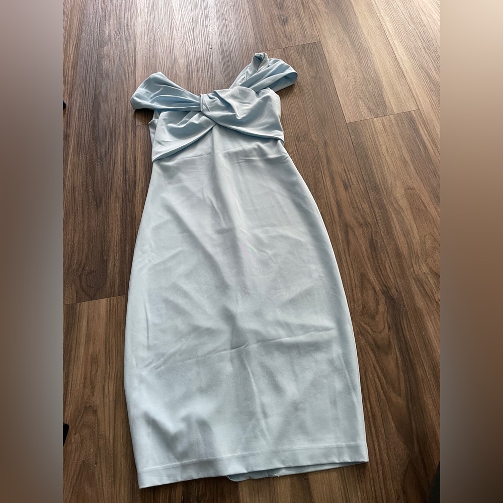 Taylor One Shoulder Light Blue Dress